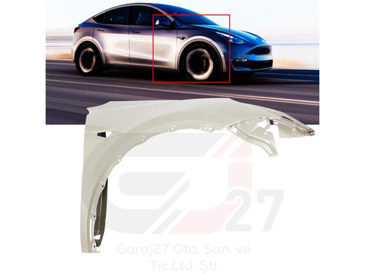 Tesla Model Y Sağ Ön Çamurluk