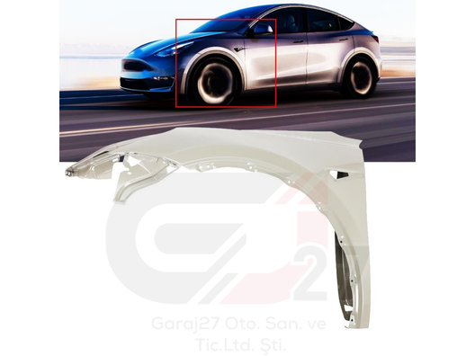 Tesla Model Y Sol Ön Çamurluk