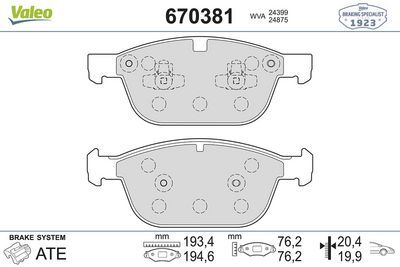 VOLVO XC60 XC90 ÖN BALATA 30793943 31277334 31687104